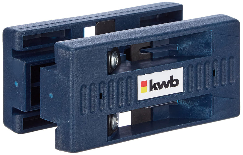 kwb double-sided edge cutter (2 length cutters and 4 bevel knives, 40 mm in blue)