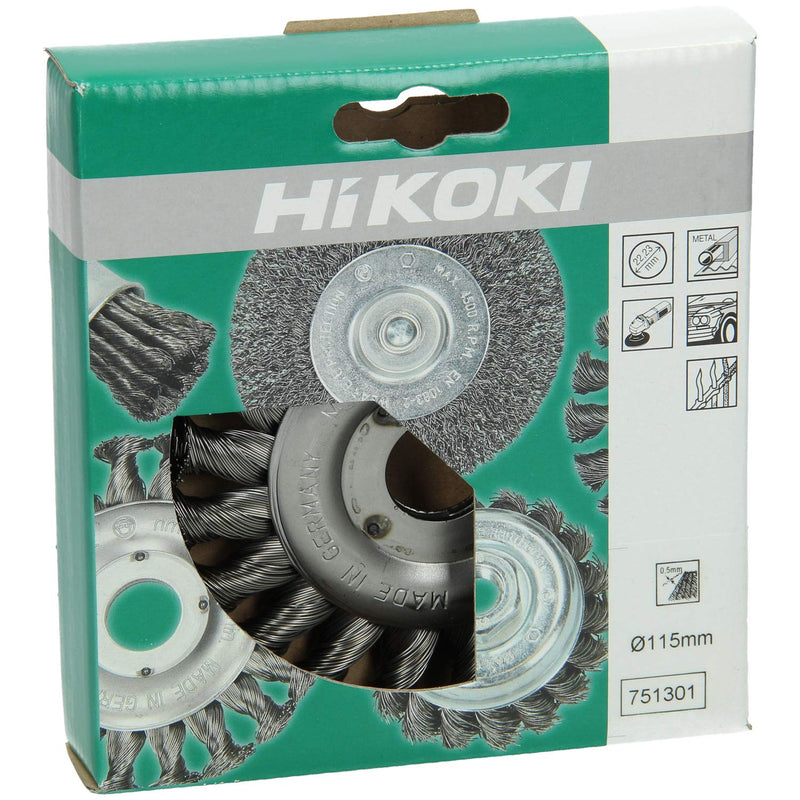 Hitachi HIKOKI wheel brush knotted 115 x 22.2 x 0.5, 7511301