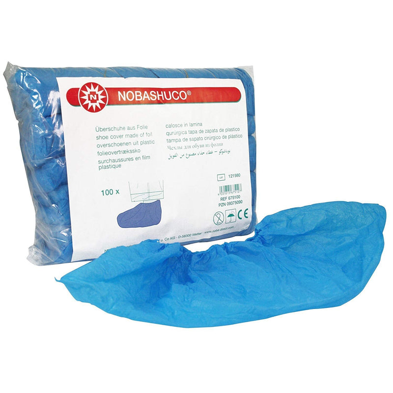 Nobamed overshoes made of foil blue, 100 pieces