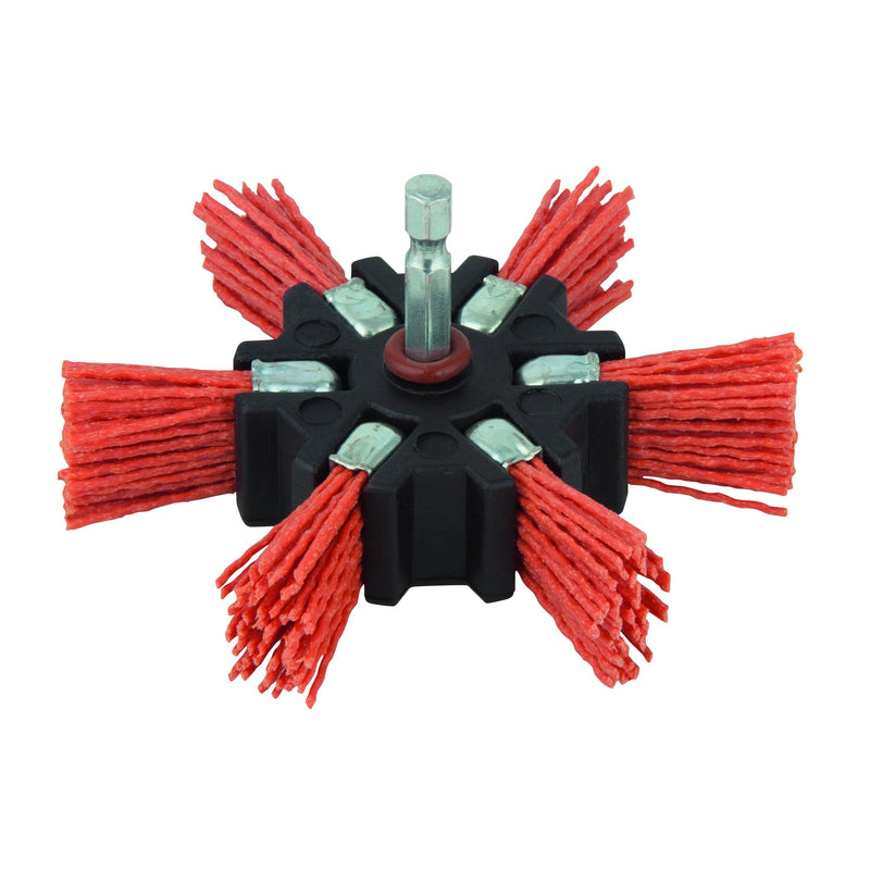 Wolfcraft 1512000 1 nylon fan brush shaft 6 mm ø 100 mm
