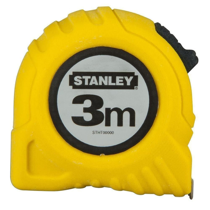 Stanley tape measure (3 m, extra strong curved tape, polymer protective layer, triple riveted end hook) 1-30-487