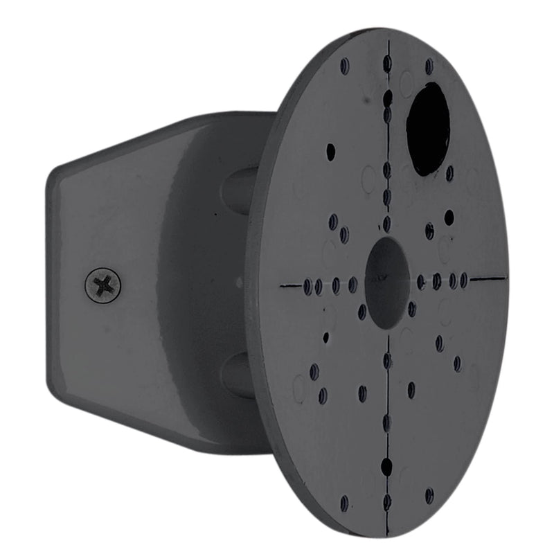 EGLO outdoor spotlight corner connection, corner bracket made of steel for outdoor lamps, black, Ø 11.2 cm
