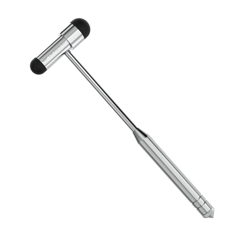 MDF Instruments Babinski Buck Neurological Reflex Hammer with built-in brush for cutaneous and superficial responses - Black (MDF515BT-11)