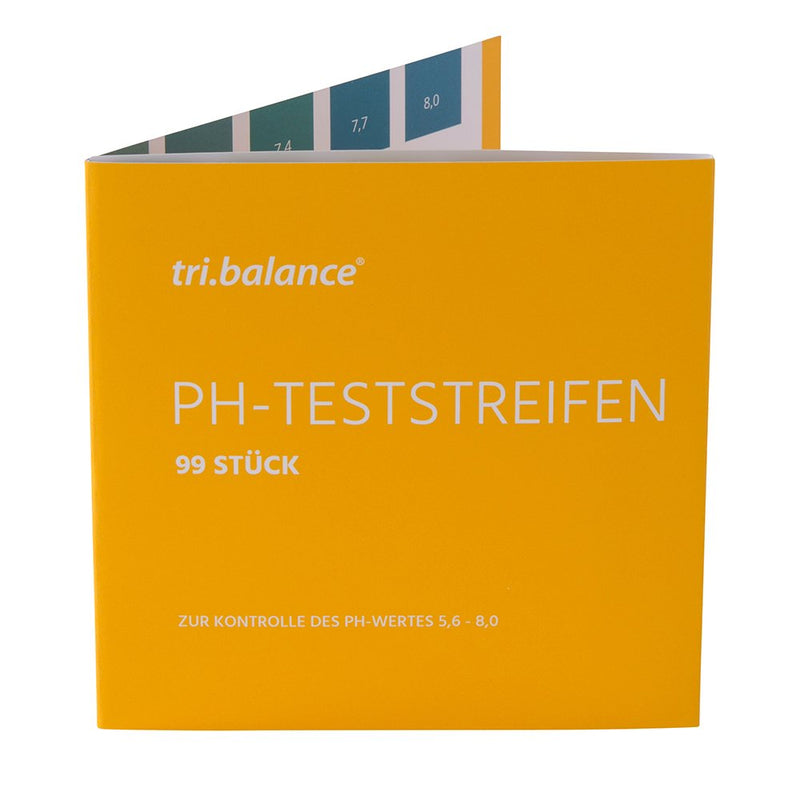 tri.balance pH test strips 99 pieces - pack of 1 I measuring range 5.6-8.0 pH I pH value measurement in urine - water I control of the acid-base metabolism