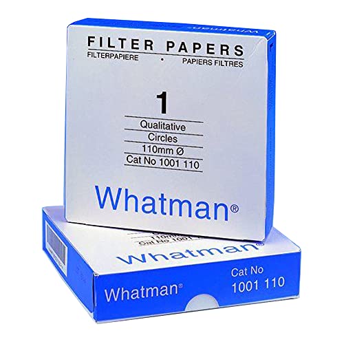 Whatman 1001-042 Quantitative Filter Paper Circles, 11 Micron, 10.5S/100ml Flow Rate, Level 1, 42.5mm Diameter (Pack of 100)