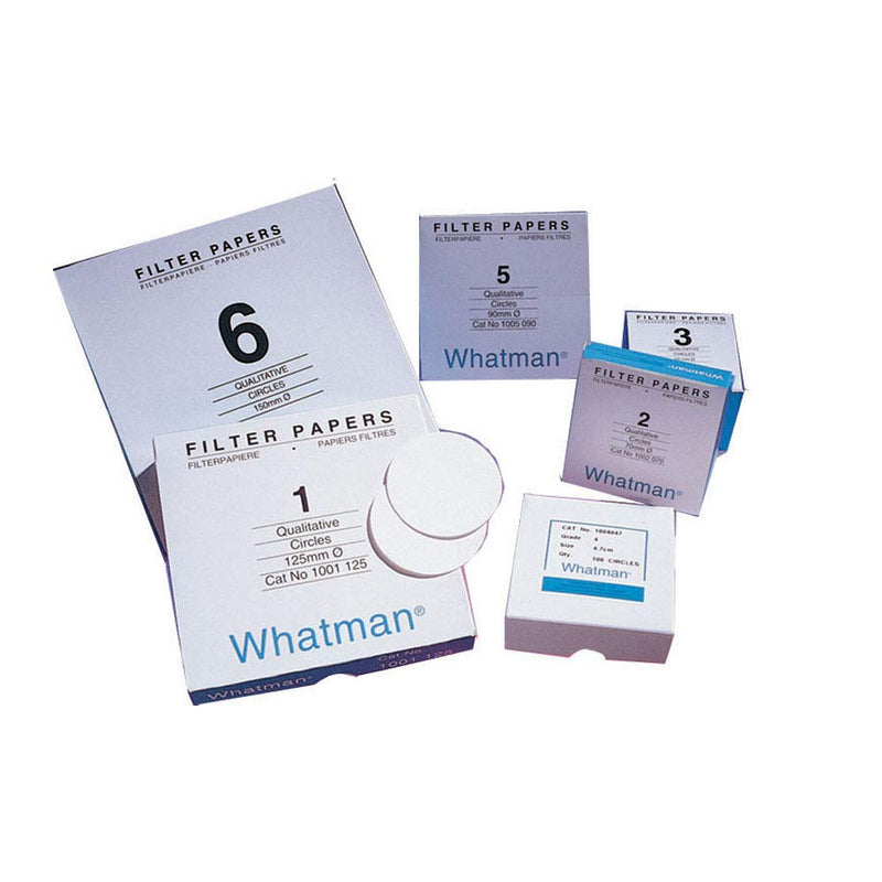 Whatman 1001150 Grade 1 Qualitative Filter Paper Standard, circle, 150 mm (Pack of 100)