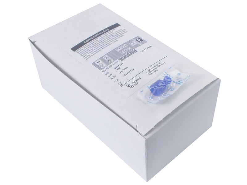 Combination stopper Fresenius Luer Lock disposable syringes disposable syringes (color: blue, quantity: 100 pieces)