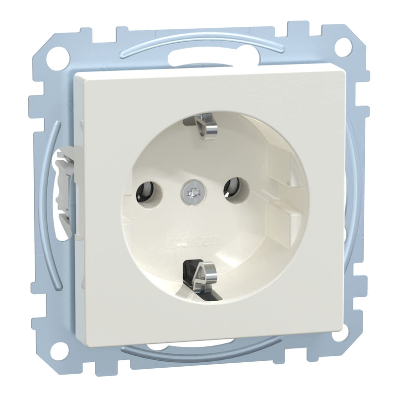 Schneider Electric Merten MEG2301-0319 insert protective contact socket system M, 1 Smart, M-Plan, M-Creativ polar white glossy 1 socket