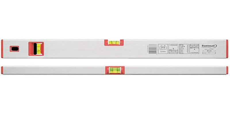 Format spirit level LM silver anodized 100cm