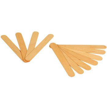 Disposable wooden mouth depressors, natural color, 150 x 17 x 1.6 mm, Med-Comfort: Buy disposable mouth depressors made of natural birch wood with rounded edges as ward and patient supplies.