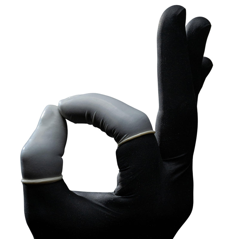 AMPRI latex finger cots, size XL, size 5, Med-Comfort: buy rolled latex finger cots.