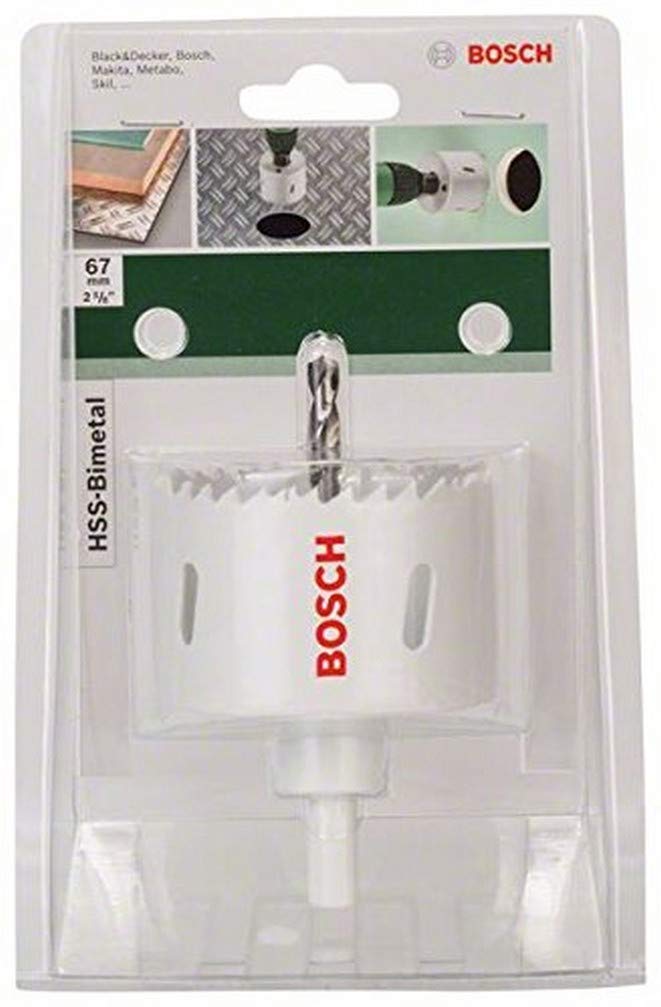 Bosch 2609255614 HSS Bi-Metal Holesaw with Diameter 67mm 67 mm