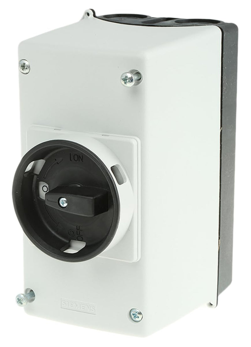 Siemens 3RV1923-1CA00 Molded-Plastic Enclosure for Wall MOUNTING Degree of Protection IP55, with N and PE Terminal Lockable in 0 Position 54MM, White