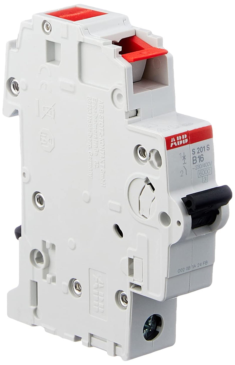 ABB 2CDS251002R0165 S201S-B16 circuit breaker 1-pole S201S B, 16 A, 253 V