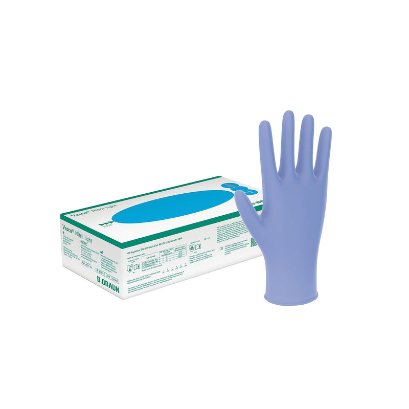 B. Braun Vasco Nitrile light disposable gloves, examination gloves, size M, 100 pieces
