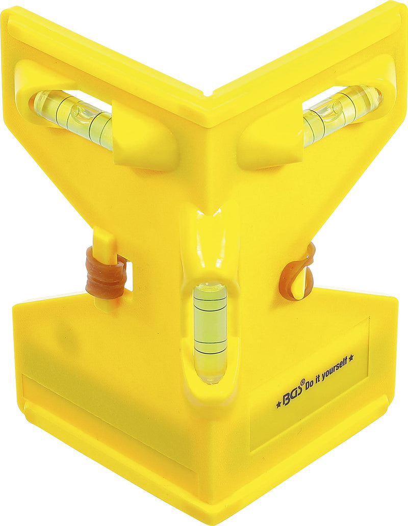 BGS Diy 50877 | Post angle spirit level | Post spirit level | Material: Plastic