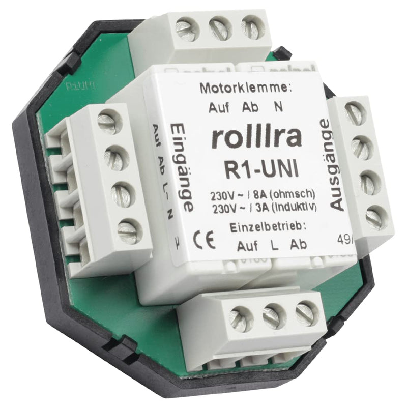 Isolation relay R1-UNI (2 motors) for roller shutter motor, blind motor, individual control/central control/group control [862]