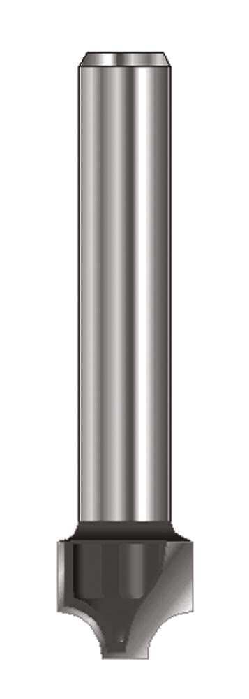 ENT 12760 quarter bar cutter HW, shank (S) 8 mm, diameter (D) 19 mm, NL 11 mm, R 4 mm, SL 32 mm R=4 / D=19 / NL=11