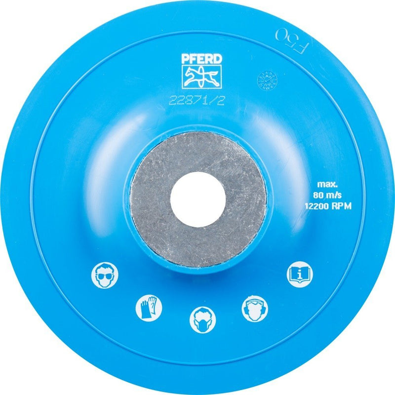 PFERD support plate with clamping nut | Ø125mm GT M14 | 44890040 – for angle grinder 125 Universal // A