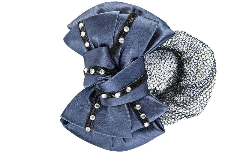 HKM hairnet with synthetic diamonds dark blue