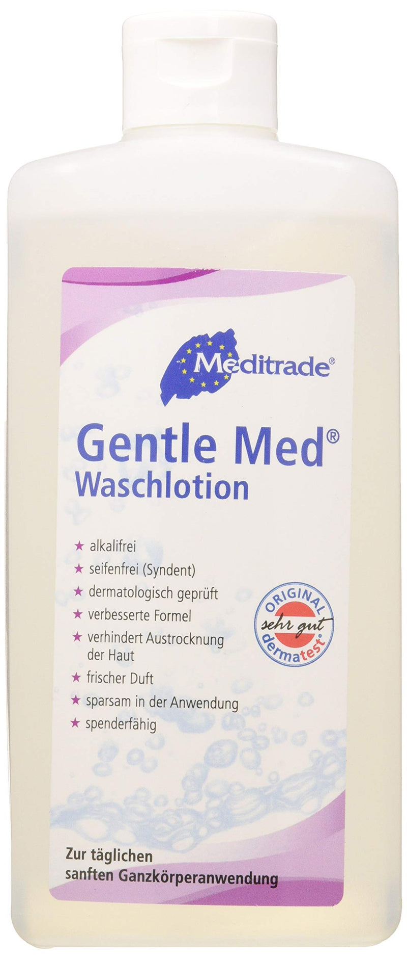 Meditrade 00980D Gentle Med washing lotion, 500 mL bottle