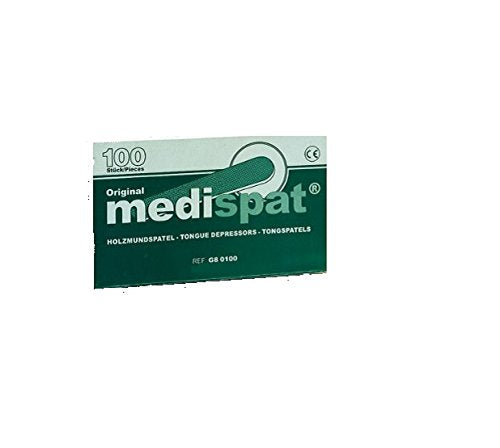 Medispat 04228987 Wooden Mouth Depressor, Standard (Pack of 100)