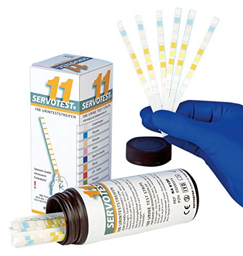 Servotest K4 6120 diagnostic test strips, 11 (pack of 100)