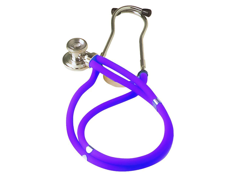 GIMA Jotarap stethoscope with double tube and two heads, type Rappaport, for cardiology and emergencies, purple