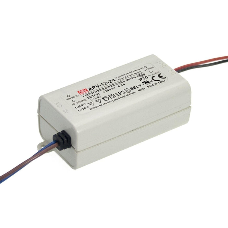 LED power supply 10W 5V 2A; MeanWell, APV-12-5 ; Switching power supply