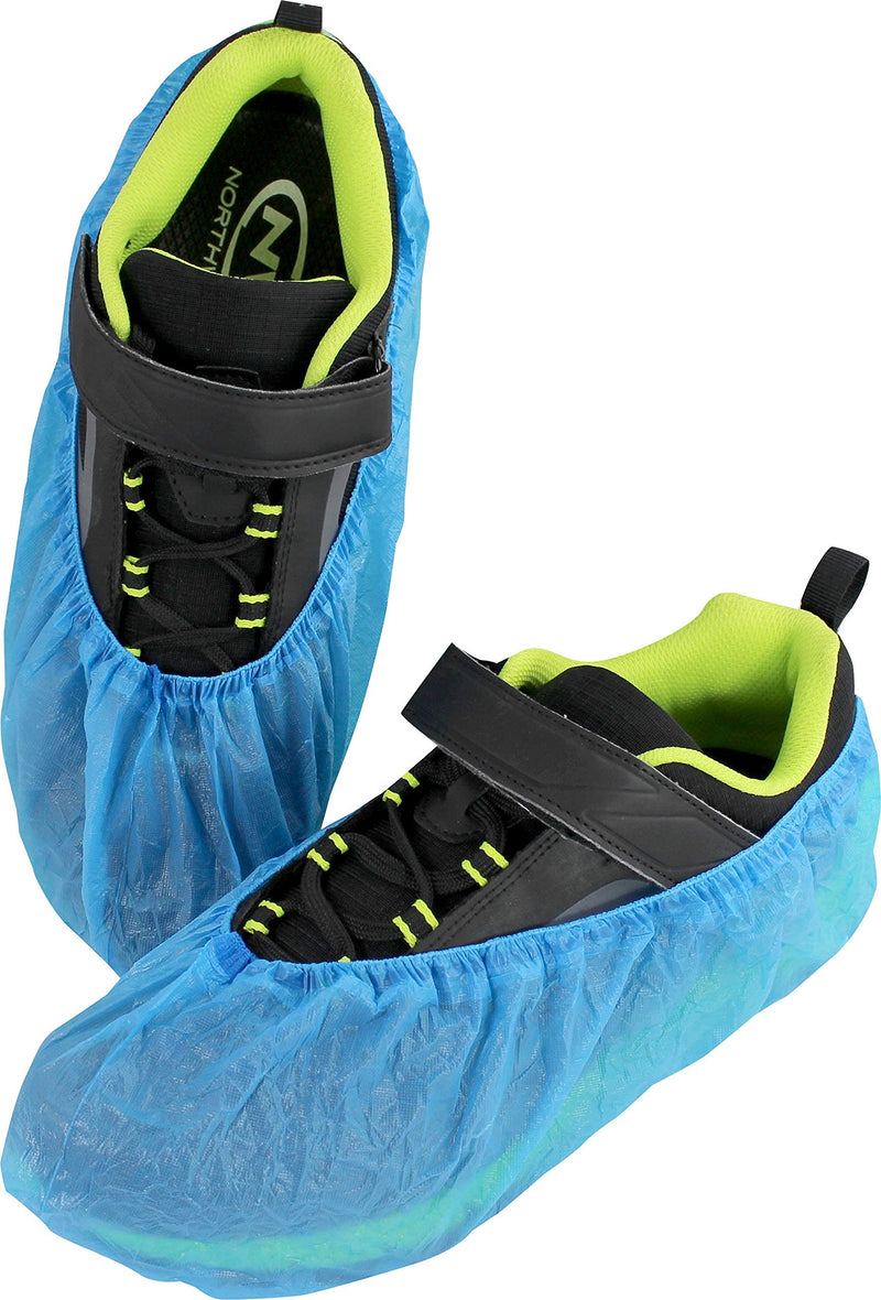 Medi-Inn overshoes, disposable shoes, disposable shoe covers with elastic band (standard CPE, approx. 2.7 g, 100 pieces)