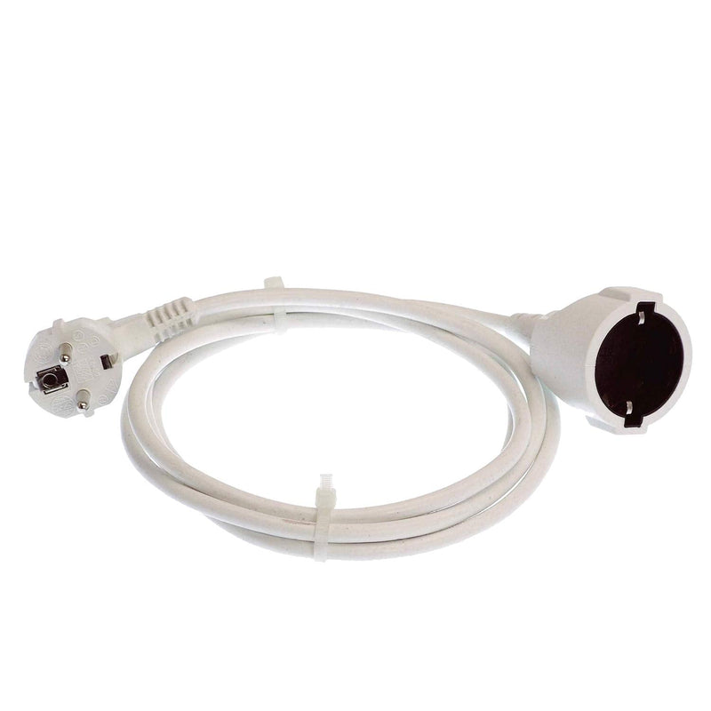as - Schwabe 50201 power extension cable 16A 2.00m, 230 V, white, 2m