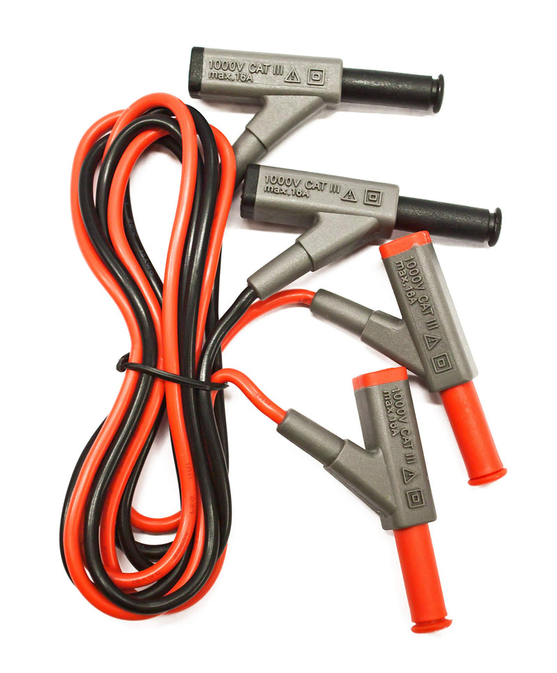 PeakTech Insulated 4 mm connecting cable with coupling - CAT III 1000 V, 1 piece, P 7025 Single