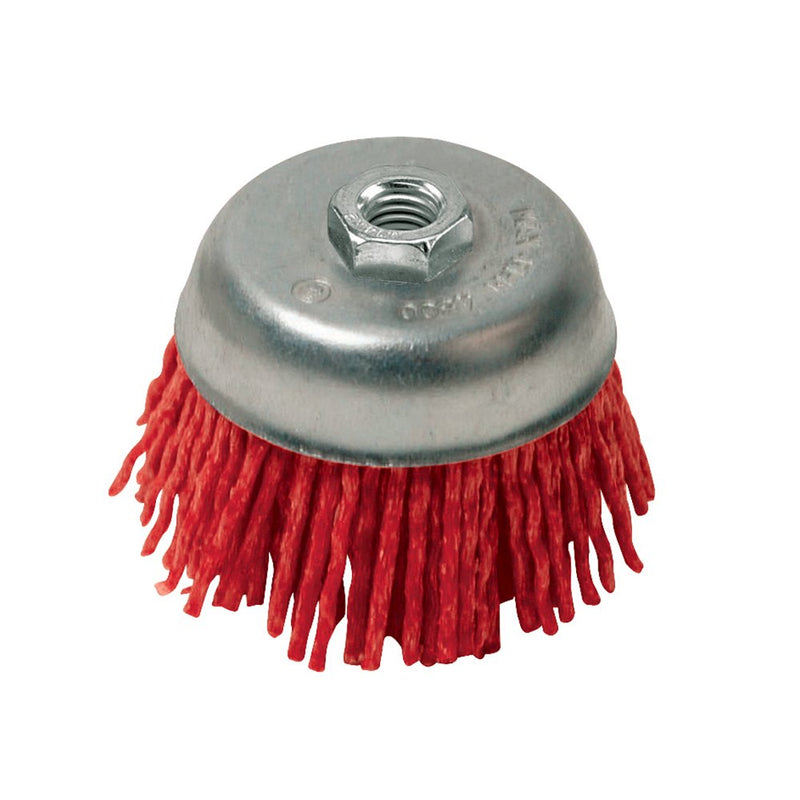 Silverline 217606 Cup Brush Nylon Fiber Coarse - 75mm 220410 100mm
