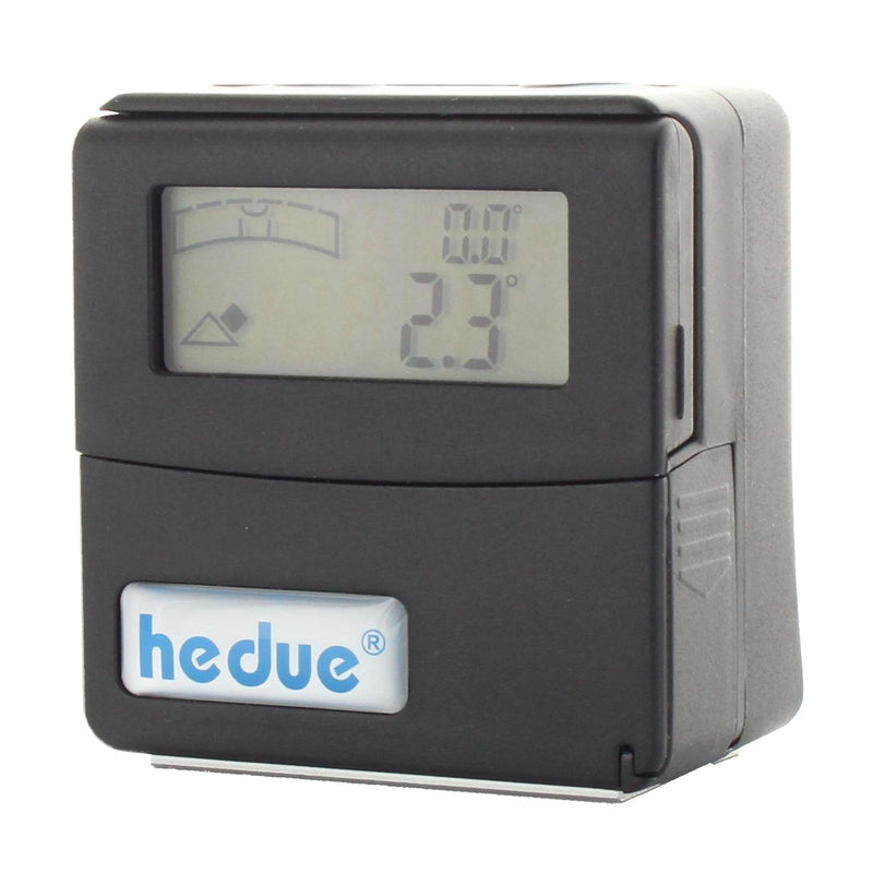 hedue® LevelBox M525 - Bevel Box magnetic for absolute and relative measurements, digital protractor, digital spirit level & inclinometer