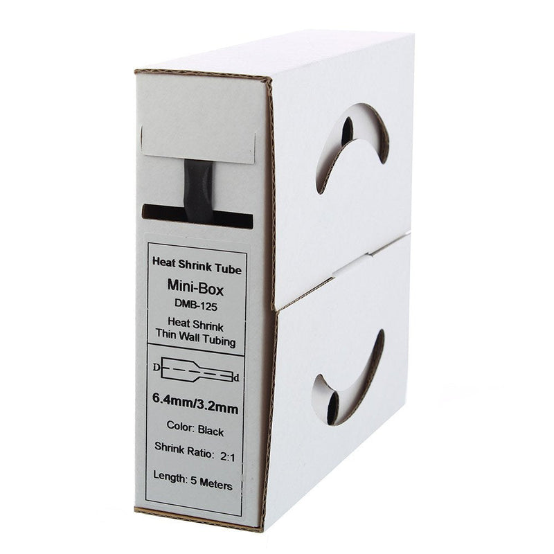Offgridtec 5m heat shrink tubing 6.4mm > 3.2mm black 6.4mm > 3.2mm