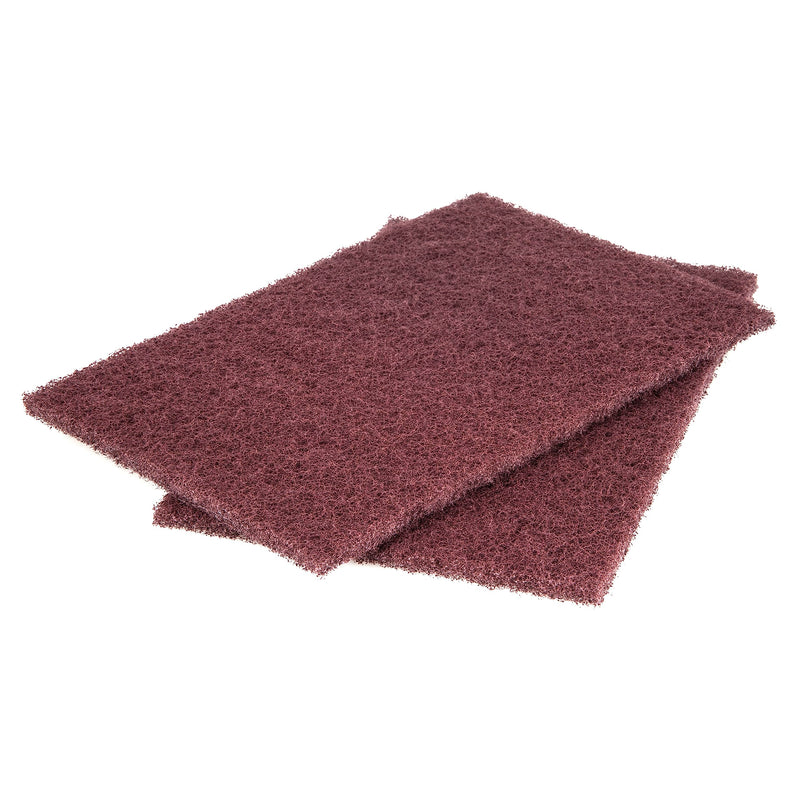 wolfcraft 2 abrasive fleece pads 150 x 230 x 10 mm medium - 5899000 - for sanding, derusting and polishing wood and metal surfaces - grain size: 360