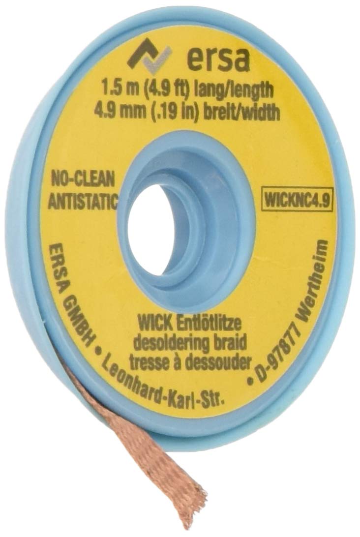 ERSA NoClean desoldering braid 4.9 mm on 1.5 m spool, WICK4.9-1.5