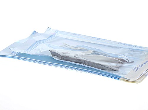 200x sterilization bags 9 x 26 cm with SK closure sterilization bags, sterilization bags for autoclaves, self-adhesive, 9x26 cm 9x200 cm (pack of 200)