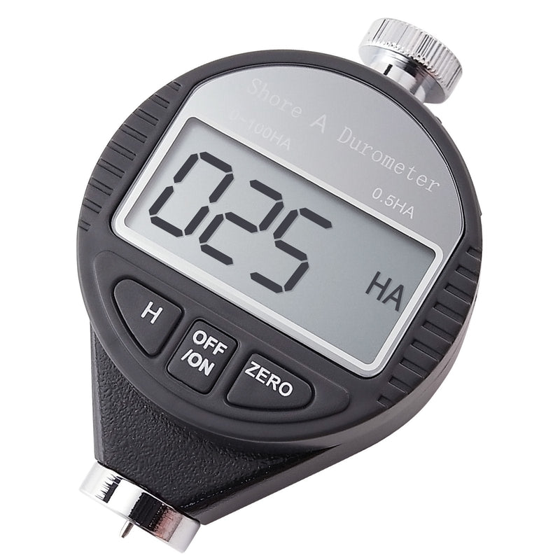 GAIN EXPRESS Hand Held Shore-A Hardness Meter Tester Portable Digital LCD Display Durometer 0~100HA Dial Scale Rubber Tire Zero Setting Shore-A Hardness Tester