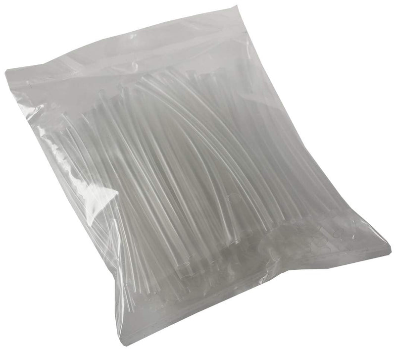 Heat shrink tube assortment 100 pieces I shrink ratio 2:1 I 10cm long I 6 sizes I transparent