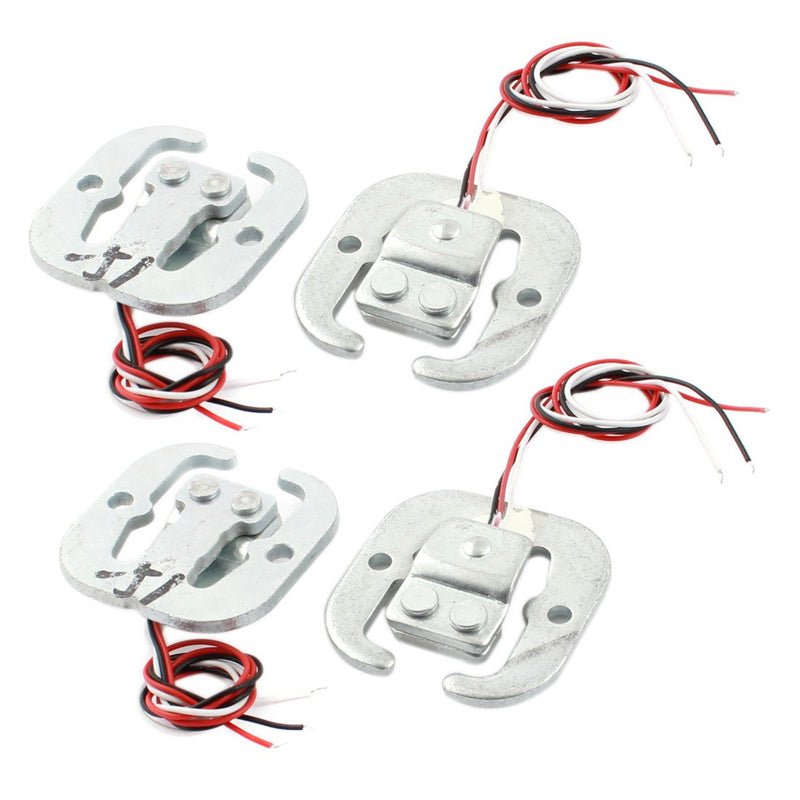 sourcing map 4 pieces 6" 3 wires half bridge body type load cell electronic scales weighing sensor 50 kg for kitchen scales human body bathroom scales, jewelry scales