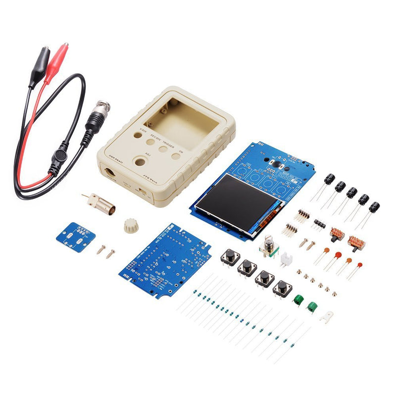 DollaTek DSO150 Digital Shell Oscilloscope 2.4" TFT 1Msps DIY Housing Probe Kit Electronic Training DIY Kit