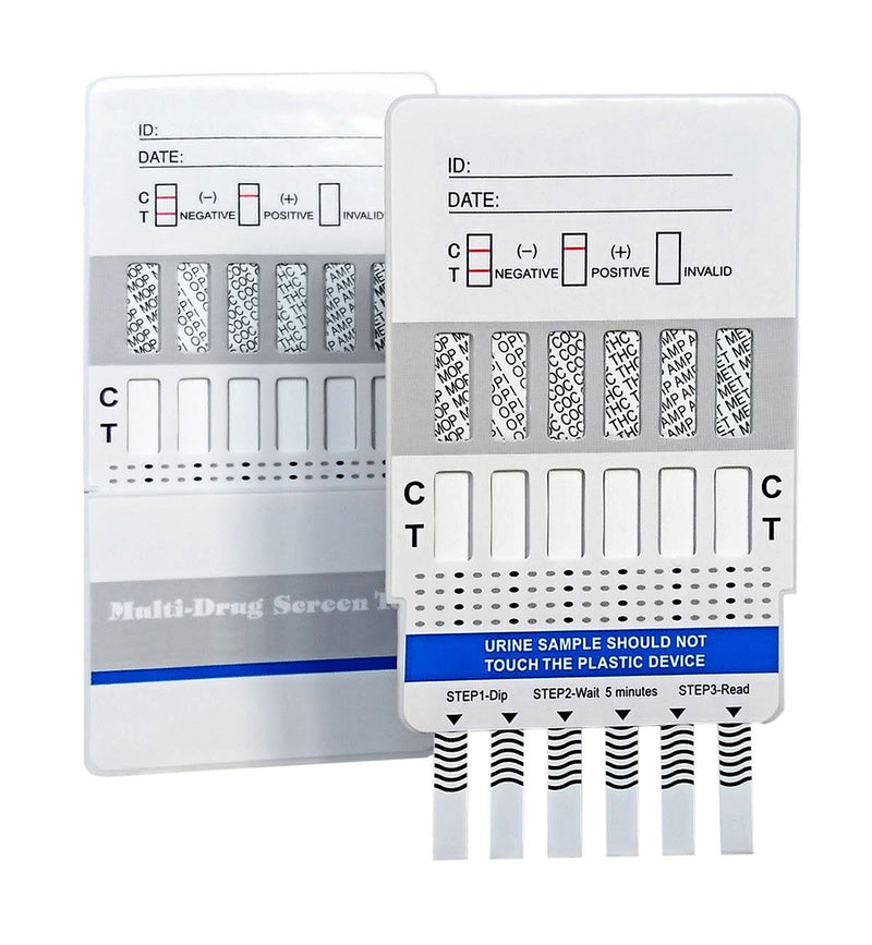 x rapid drug test for 7 types of drugs I cocaine I cannabis I methampetamine I opiates I amphetamines I EDDP I benzodiazepines 2 pieces (pack of 1)