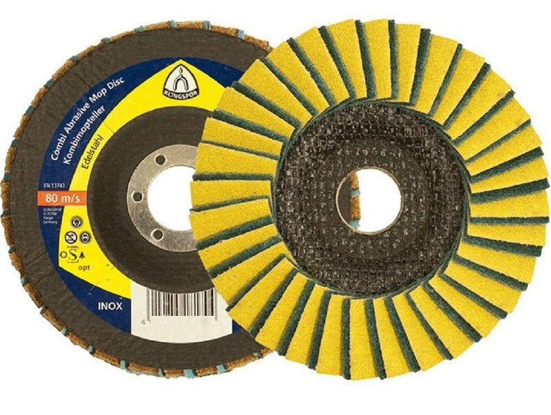 Klingspor 312559 SMT 850, combination sanding mop disc special, packaging unit 5, 125X22.23, 80, 5