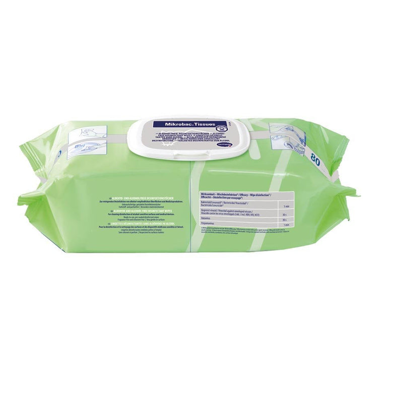 Mikrobac Tissues, Flow Pack with 80 tissues 80 pieces (pack of 1)