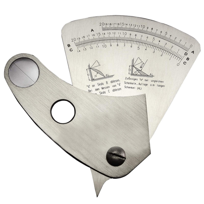 RIVERWELD Fan-shaped welding gauge gage welding test ulnar inspection sector ruler C-100