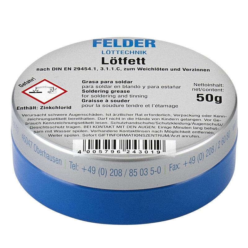 FELDER Soldering Grease Solder Paste Soldering Grease Soldering Paste Tin 50g