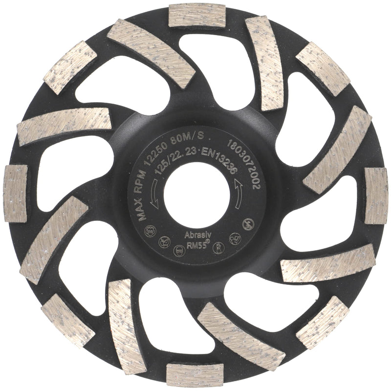 PRODIAMANT diamond cup wheel 125 mm x 22.2 mm Turbo ST91 diamond grinding wheel asphalt screed professional quality 125 / 22.23 mm