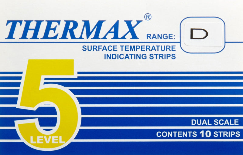 neoLab 3-1914 temperature measuring strips, 104 degrees C to 127 degrees C (pack of 10)