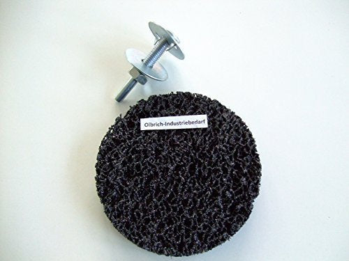 Olbrich industrial supplies cleaning disc 100mm incl. mandrel BLACK